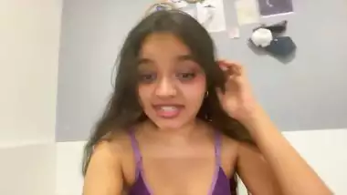 Sexy babe teases her viewers on an adult webcam in NRI porn