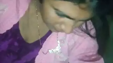 Bhabhi gives a quick desi blowjob to her horny Devar