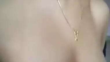 Pretty Desi minx plays with own natural XXX tits for BF's pleasure